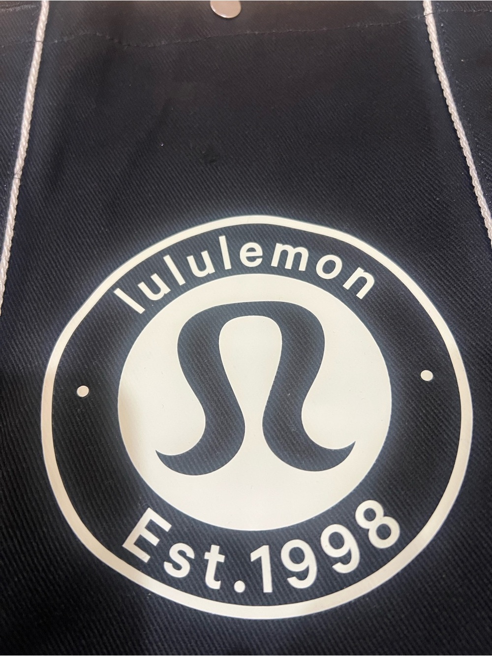 lululemon athletica Daily Multi-Pocket Tote Canvas BLK/WHTO 20L - Picture 2 of 4